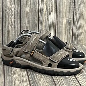 Teva Omnium Suede Hiking Sandals Men 11 Brown Leather Outdoor Walking Gorpcore